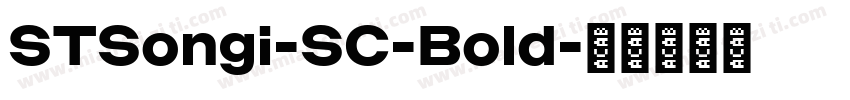 STSongi-SC-Bold字体转换