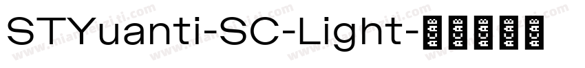 STYuanti-SC-Light字体转换