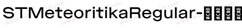 STMeteoritikaRegular字体转换