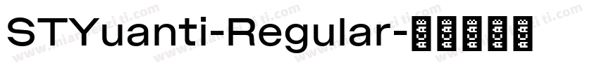 STYuanti-Regular字体转换