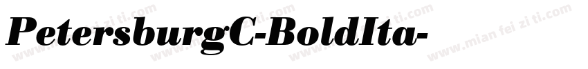 PetersburgC-BoldIta字体转换