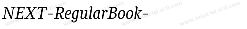NEXT-RegularBook字体转换