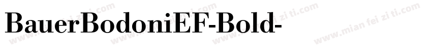 BauerBodoniEF-Bold字体转换