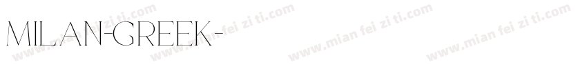 Milan-Greek字体转换