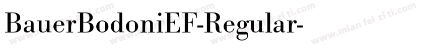 BauerBodoniEF-Regular字体转换