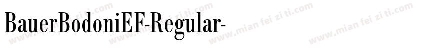 BauerBodoniEF-Regular字体转换