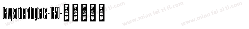 Davysotherdingbats-1G50字体转换