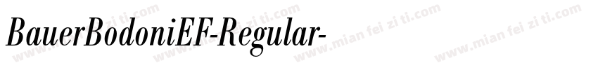 BauerBodoniEF-Regular字体转换