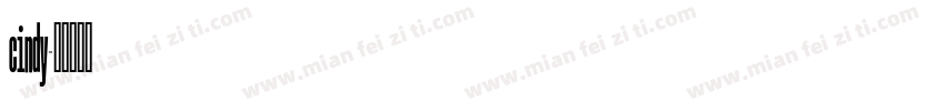 cindy字体转换