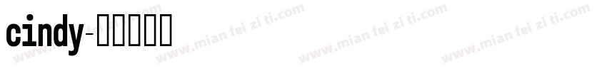 cindy字体转换