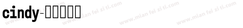 cindy字体转换