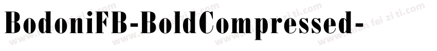 BodoniFB-BoldCompressed字体转换