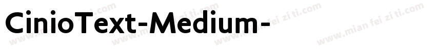 CinioText-Medium字体转换