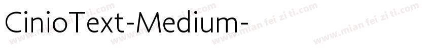 CinioText-Medium字体转换