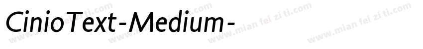 CinioText-Medium字体转换