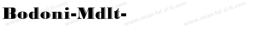 Bodoni-Mdlt字体转换