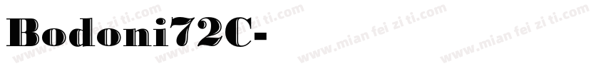 Bodoni72C字体转换