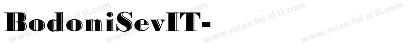 BodoniSevIT字体转换