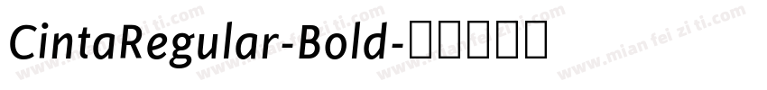 CintaRegular-Bold字体转换
