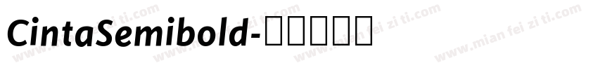 CintaSemibold字体转换