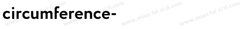 circumference字体转换