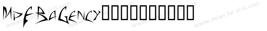 MpFBaGency粗体转换字体转换