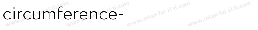 circumference字体转换