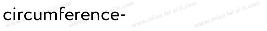 circumference字体转换