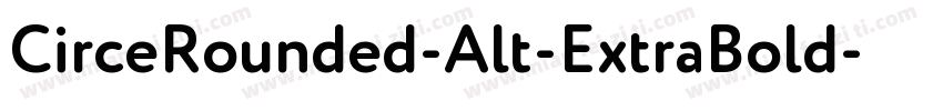 CirceRounded-Alt-ExtraBold字体转换