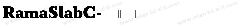 RamaSlabC字体转换