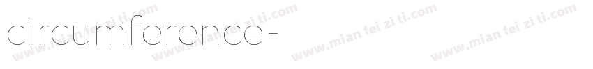 circumference字体转换