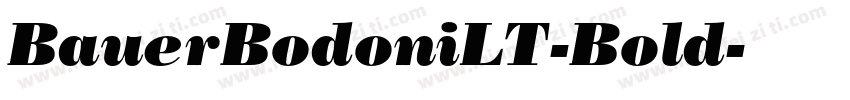 BauerBodoniLT-Bold字体转换