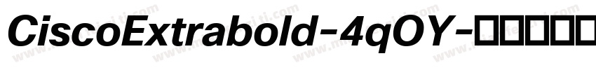 CiscoExtrabold-4qOY字体转换