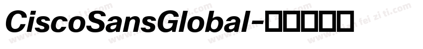 CiscoSansGlobal字体转换