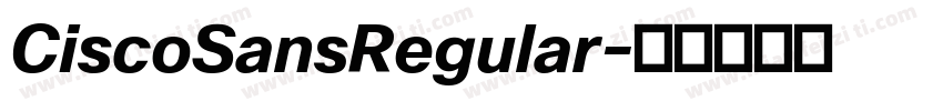 CiscoSansRegular字体转换