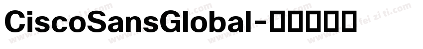 CiscoSansGlobal字体转换
