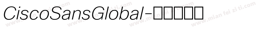 CiscoSansGlobal字体转换