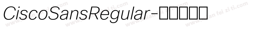 CiscoSansRegular字体转换