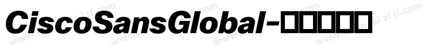 CiscoSansGlobal字体转换