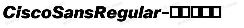 CiscoSansRegular字体转换