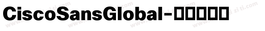 CiscoSansGlobal字体转换