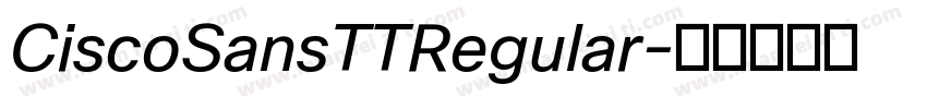 CiscoSansTTRegular字体转换
