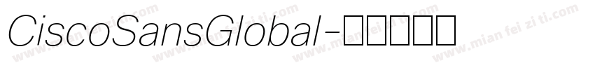 CiscoSansGlobal字体转换