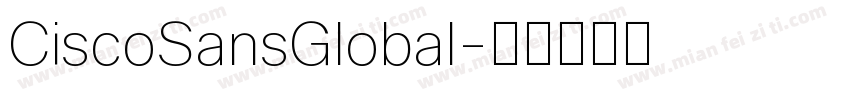 CiscoSansGlobal字体转换