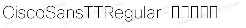 CiscoSansTTRegular字体转换