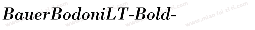 BauerBodoniLT-Bold字体转换
