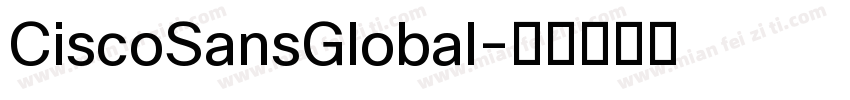 CiscoSansGlobal字体转换