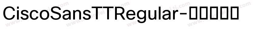 CiscoSansTTRegular字体转换