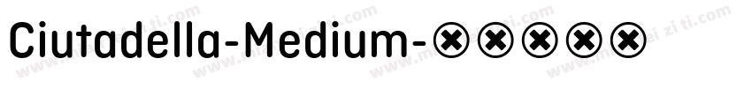 Ciutadella-Medium字体转换