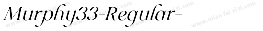 Murphy33-Regular字体转换